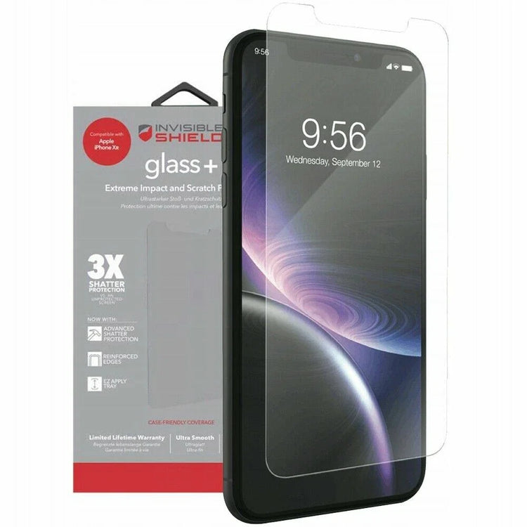 Folie Sticla Securizata Ecran ZAGG InvisibleShield Glass+ pt. iPhone XR Kit Montare Protectie Zgarieturi - 200102003 - 848467077148 - 1