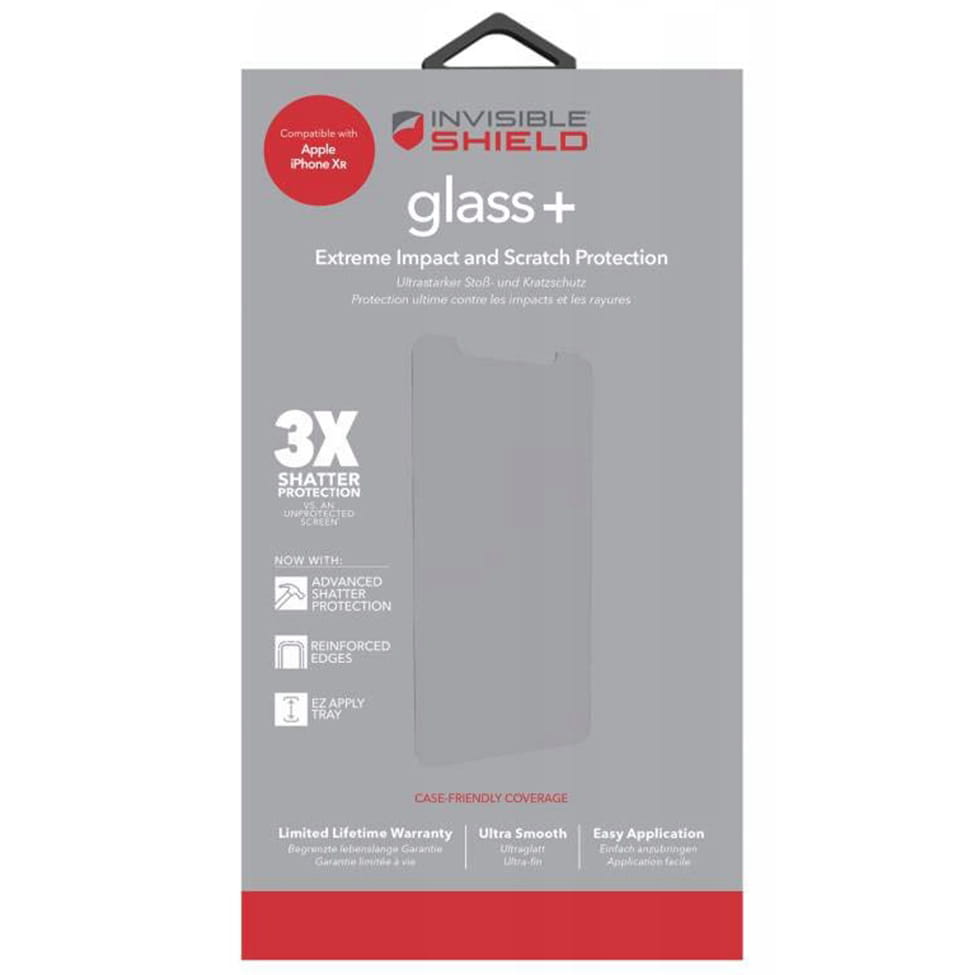 Folie Sticla Securizata Ecran ZAGG InvisibleShield Glass+ pt. iPhone XR Kit Montare Protectie Zgarieturi - 200102003 - 848467077148 - 4