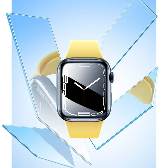 Folie Sticla Securizata Flexibila 2 buc. Baseus iWatch Crystal 0.2 mm Ecran Curbat pt. Apple Watch 8 / 7 45 - SGWJ010301 - 6932172618964