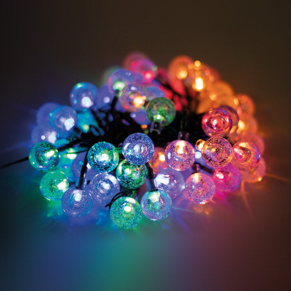 Ghirlanda Instalatie Multicolora 10m Forever Light - Crystal Balls 100 bilute 230V 8 Moduri - 5900495624611 - 3