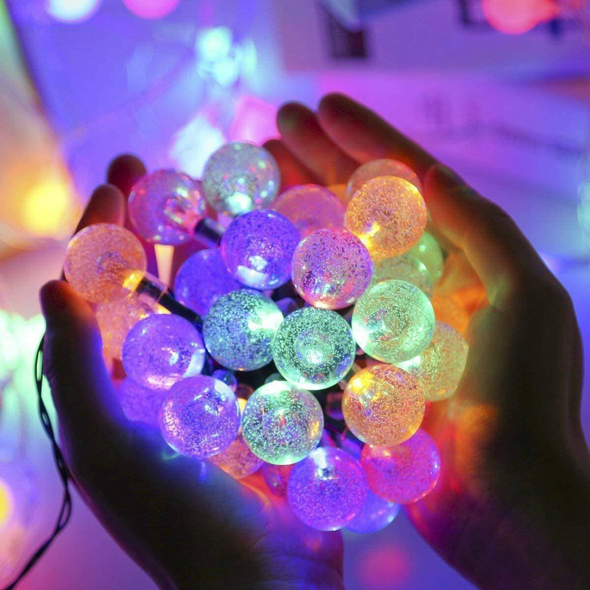 Ghirlanda Instalatie Multicolora 10m Forever Light - Crystal Balls 100 bilute 230V 8 Moduri - 5900495624611 - 5