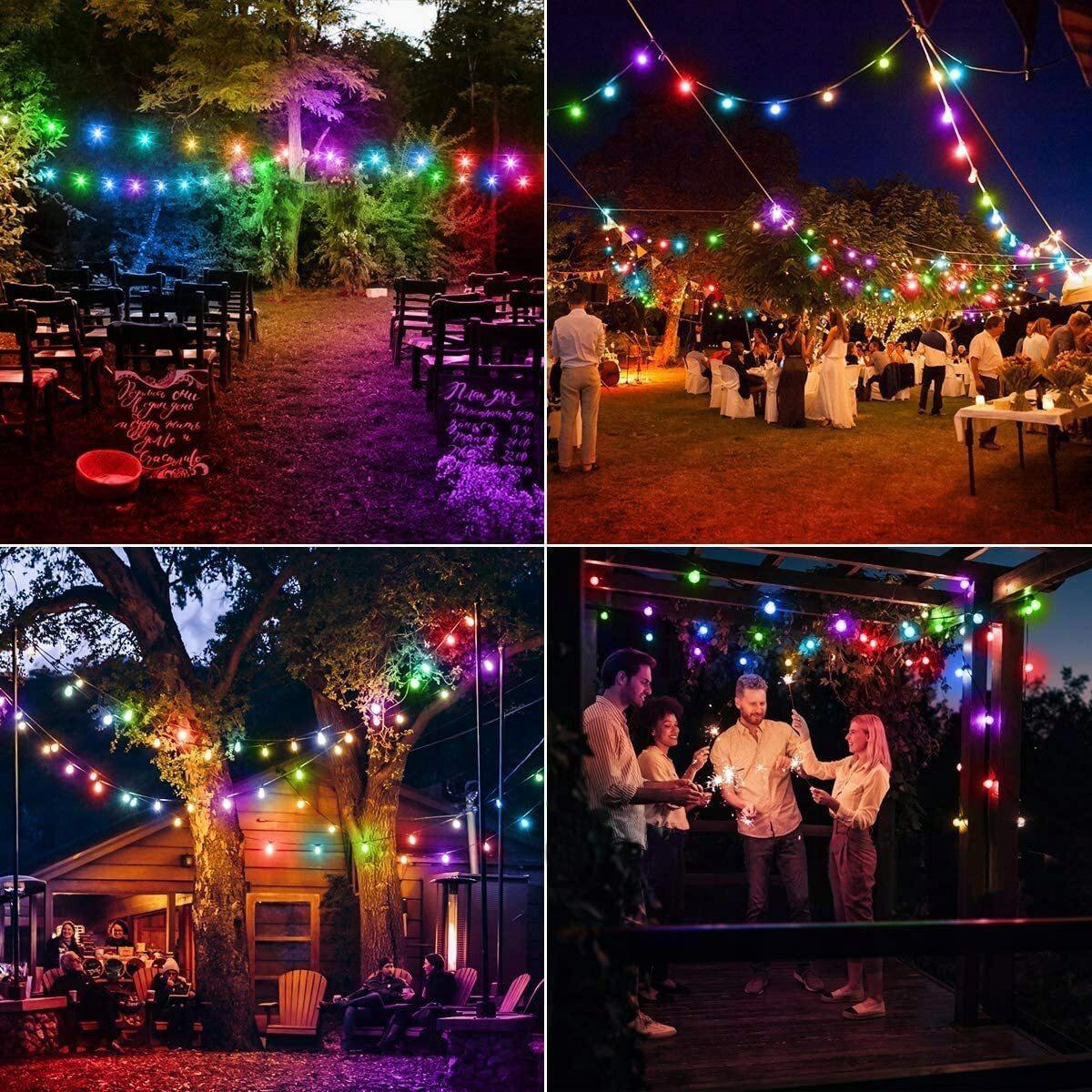 Ghirlanda Instalatie Multicolora 10m Forever Light - Crystal Balls 100 bilute 230V 8 Moduri - 5900495624611 - 2