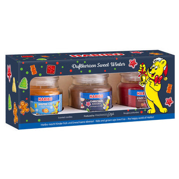 Gift Set 3 Lumanari parfumate Haribo Winter - x 85g Christmas Bakery Fun Cozy Home - A1828 - 4262399020694 - 1