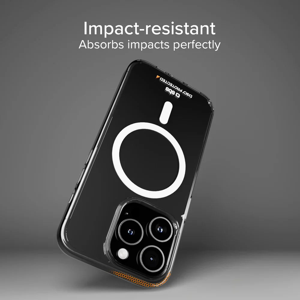 Husa Clear SBS Extreme Mag pt. iPhone 15 Pro Tehnologie D3O MagSafe Protectie Impact - TED30MAGCOVIP1561P - 8018417467837 - 5