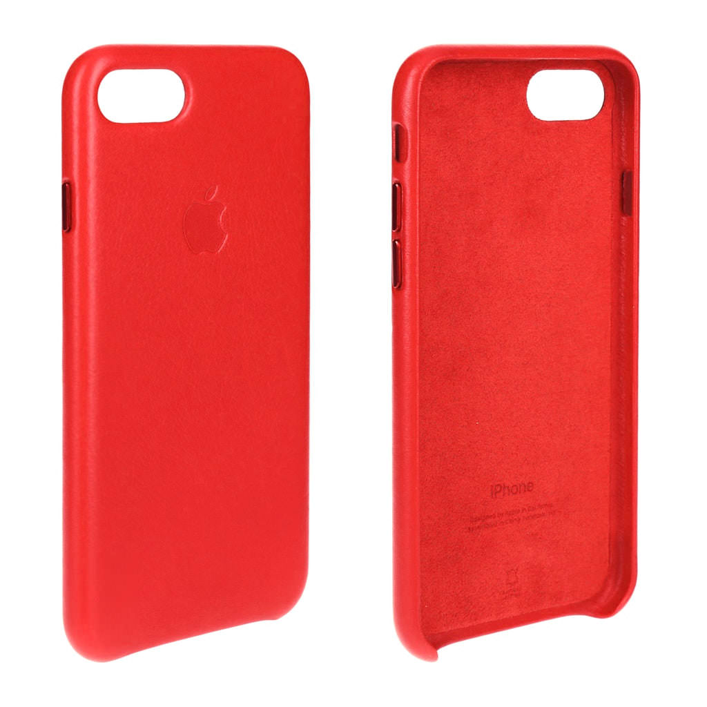 Husa Originala Piele Naturala Apple MRG82ZM/A - iPhone SE 2022 / 2020 / 8 / 7 Bright Orange - 190198706898 - 4