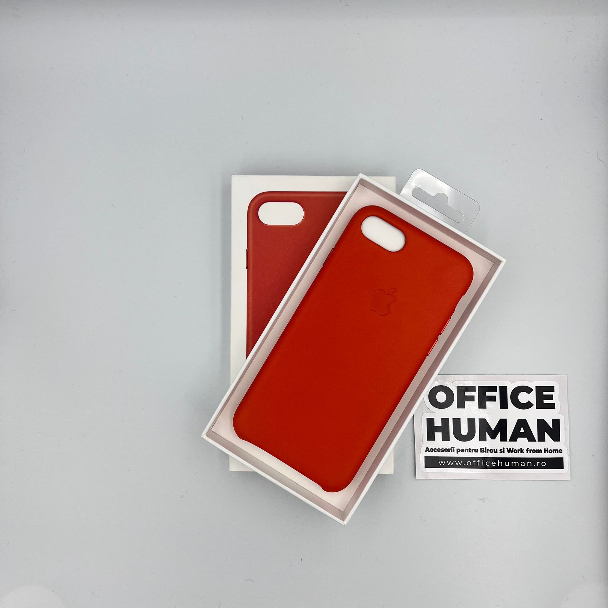 Husa Originala Piele Naturala Apple MRG82ZM/A - iPhone SE 2022 / 2020 / 8 / 7 Bright Orange - 190198706898 - 6