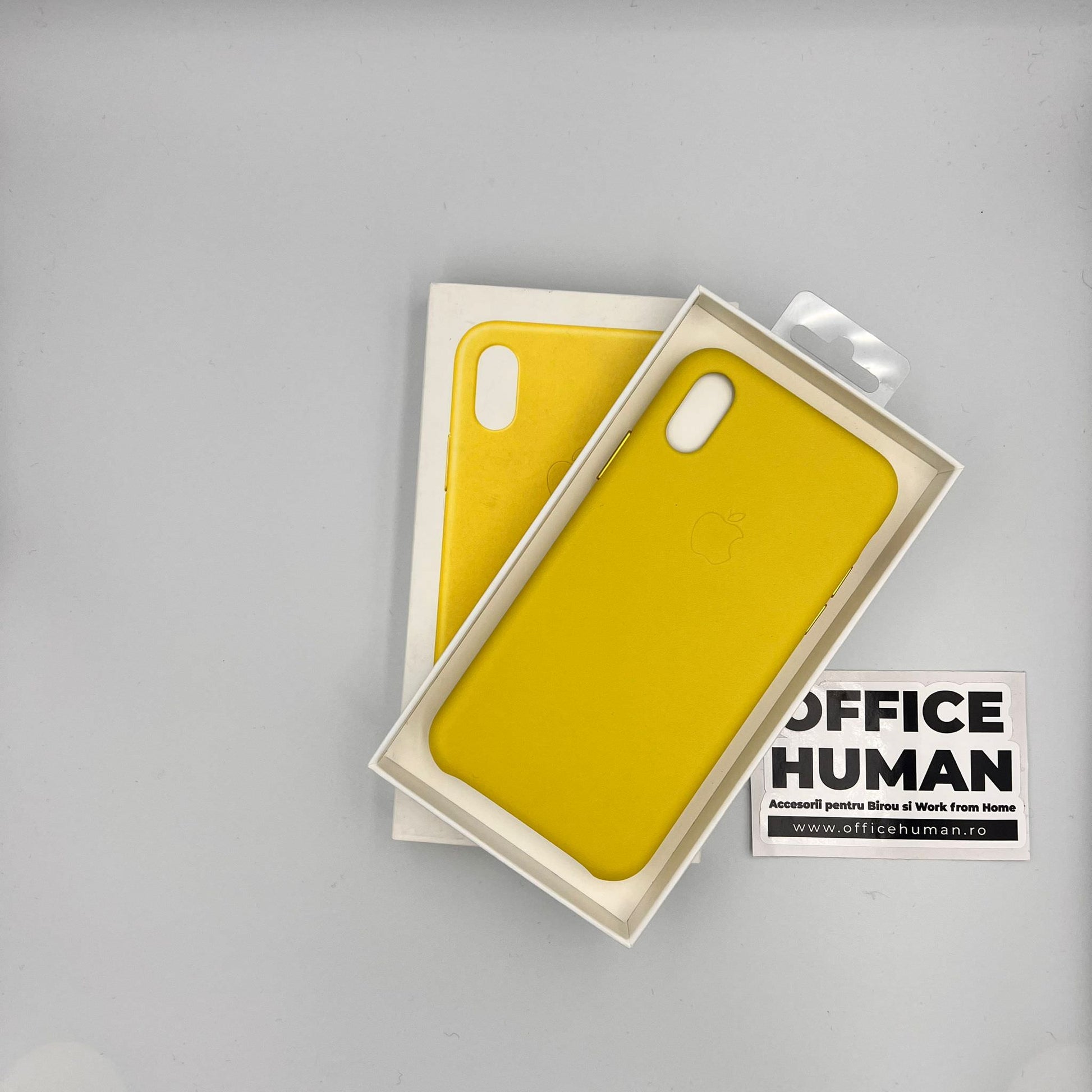 Husa Originala Piele Naturala Apple MRGJ2ZM/A - iPhone XS & X Spring Yellow - 190198707079 - 6