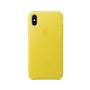 Husa Originala Piele Naturala Apple MRGJ2ZM/A - iPhone XS & X, Spring Yellow 