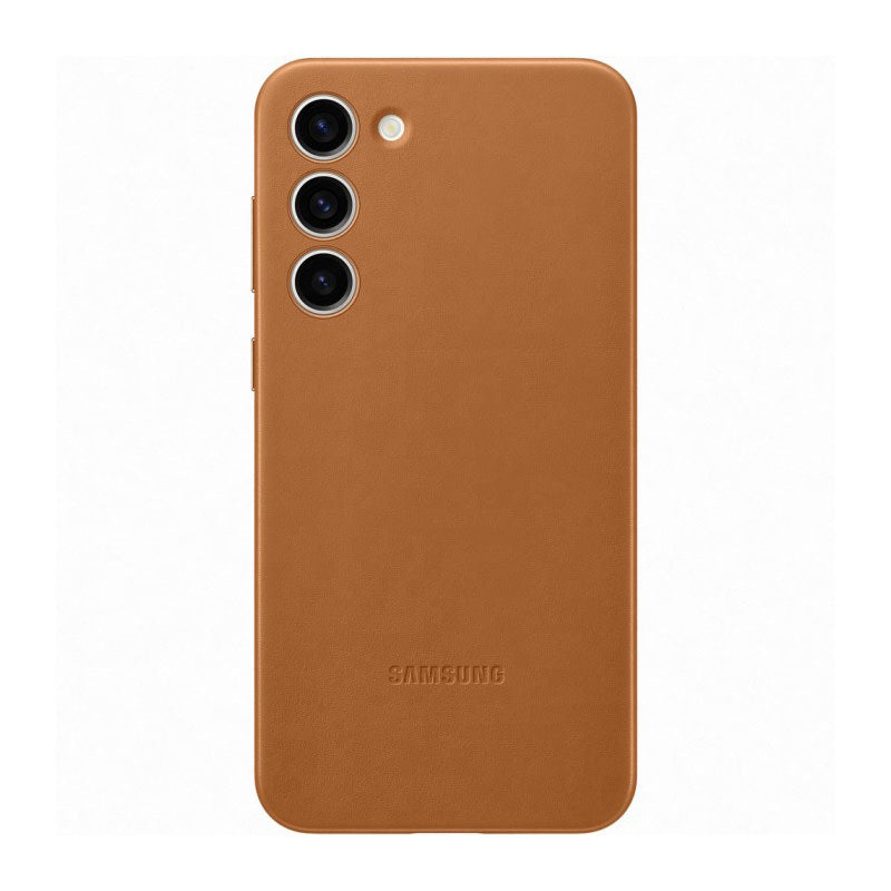 Husa Originala Piele Naturala Samsung Galaxy S23 Plus EF-VS916 Resigilat - Camel - EF-VS916LAEGWW - 8806094770407 - 1