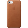 Husa Piele Naturala Apple pt. iPhone SE 2022 / 2020 / 8 / 7, Saddle Brown - MMY22ZM/A, Originala, Resigilat 