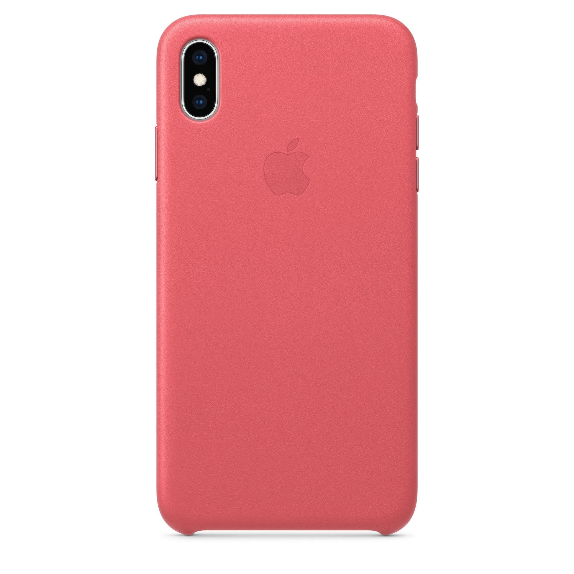 Husa Piele Naturala Apple iPhone XS Max Peony Pink - MTEX2ZM/A Originala - 190198802804 - 1