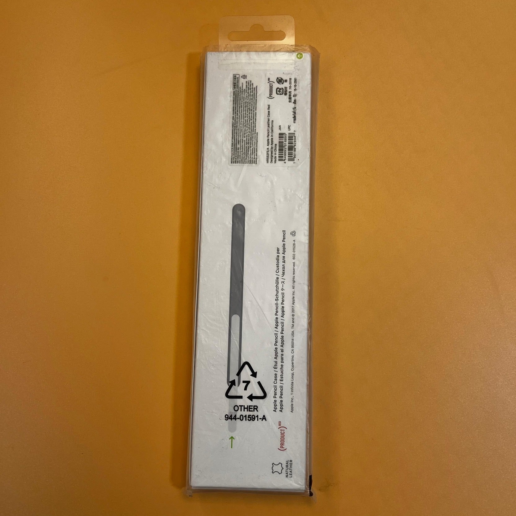 Husa Piele Naturala Apple Pencil Red - MR552FE/A Originala - 190198628947 - 5