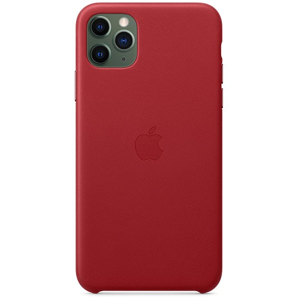 Husa Piele Naturala Apple pt. iPhone 11 Pro Max Red - MX0F2ZM/A Originala - 190199287686 - 5