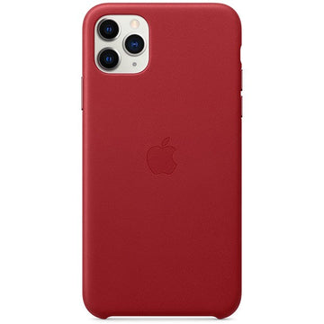 Husa Piele Naturala Apple pt. iPhone 11 Pro Max Red - MX0F2ZM/A Originala - 190199287686 - 1