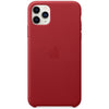 Husa Piele Naturala Apple pt. iPhone 11 Pro Max, Red - MX0F2ZM/A, Originala