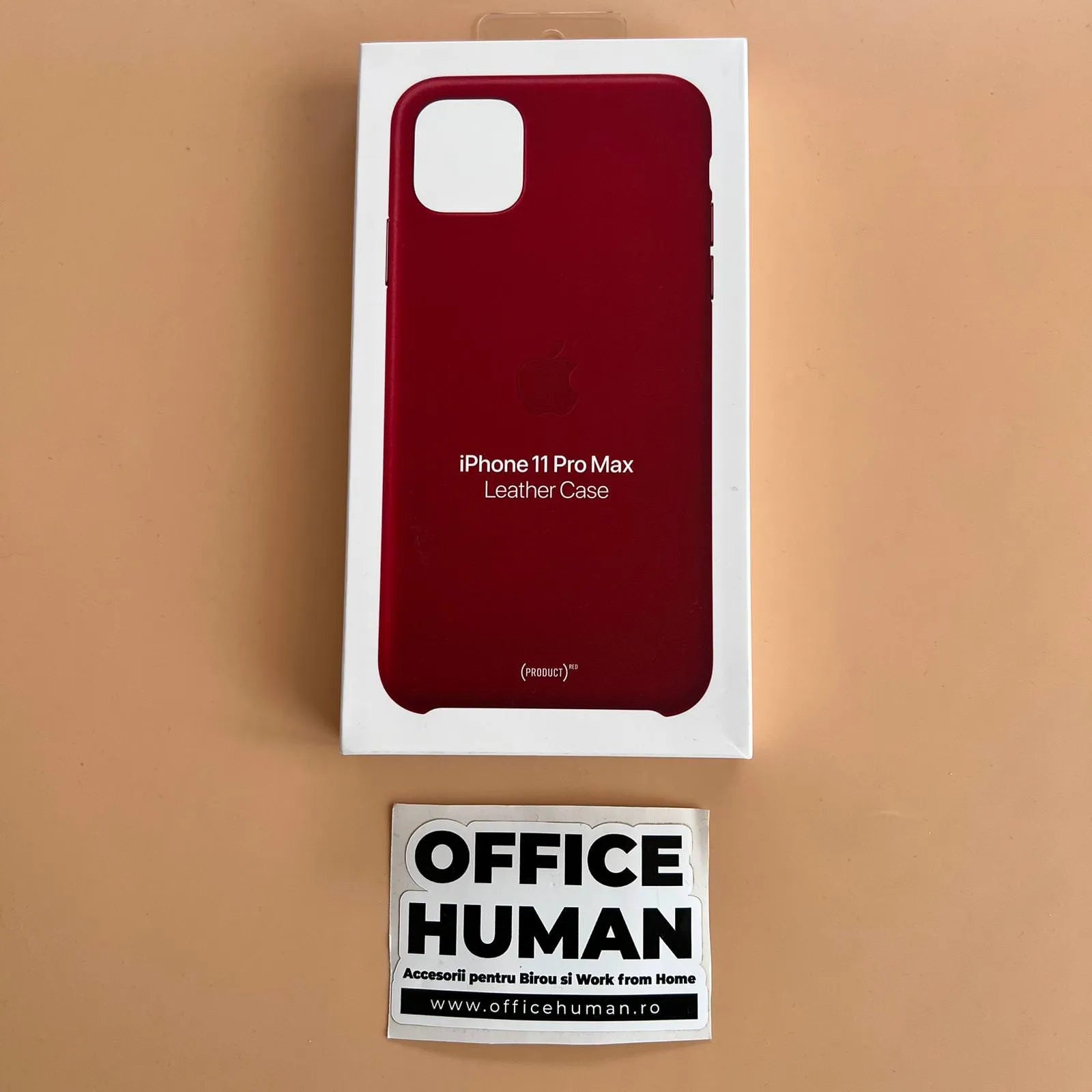 Husa Piele Naturala Apple pt. iPhone 11 Pro Max Red - MX0F2ZM/A Originala - 190199287686 - 7