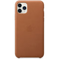 Husa Piele Naturala Apple pt. iPhone 11 Pro Max, Saddle Brown - MX0D2ZM/A, Originala