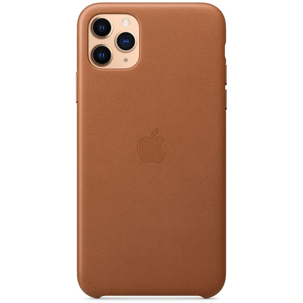 Husa Piele Naturala Apple pt. iPhone 11 Pro Max Saddle Brown - MX0D2ZM/A Originala - 190199287624 - 4