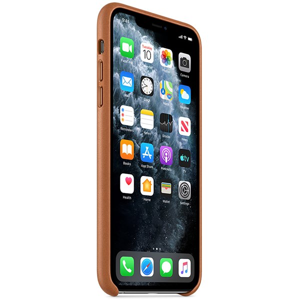 Husa Piele Naturala Apple pt. iPhone 11 Pro Max Saddle Brown - MX0D2ZM/A Originala Resigilat - MX0D2ZM/A-A - 190199287624 - 3