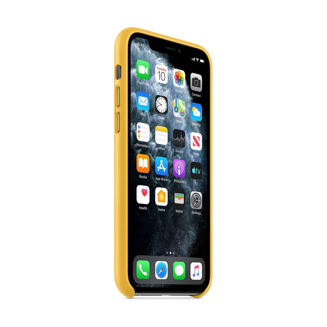Husa Piele Naturala Apple pt. iPhone 11 Pro Meyer Lemon - MWYA2ZM/A Originala - 190199269446 - 3