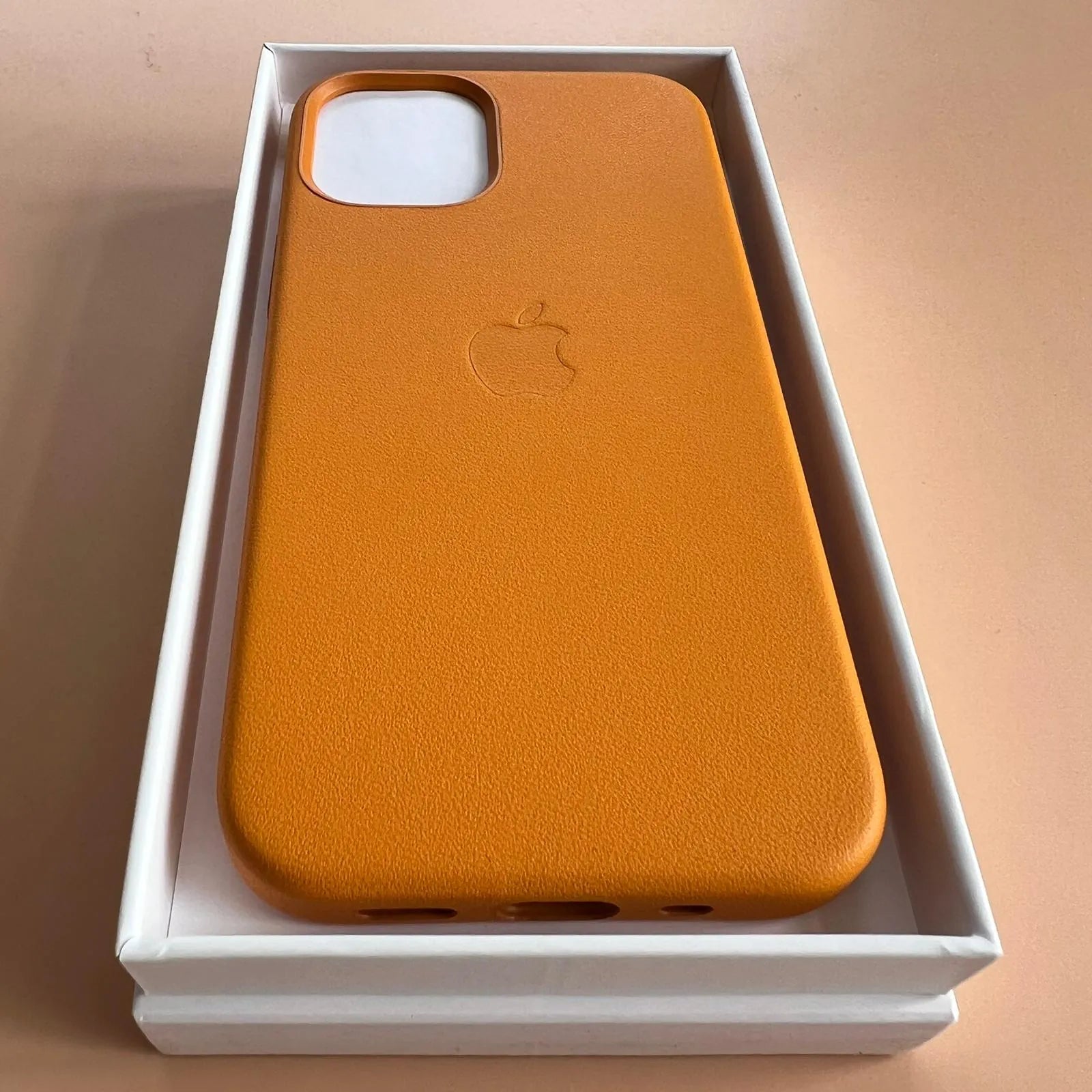 Husa Piele Naturala Apple pt. iPhone 12 Mini California Poppy - MHK63ZM/A Originala MagSafe Resigilat - MHK63ZM/A-A - 194252167977 - 10