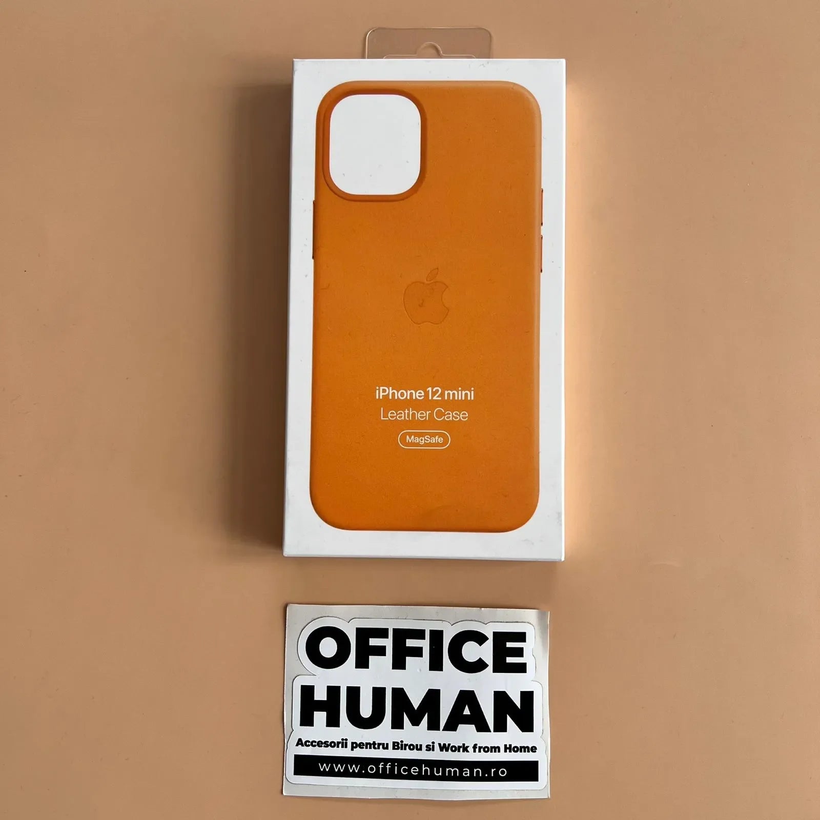 Husa Piele Naturala Apple pt. iPhone 12 Mini California Poppy - MHK63ZM/A Originala MagSafe Resigilat - MHK63ZM/A-A - 194252167977 - 8