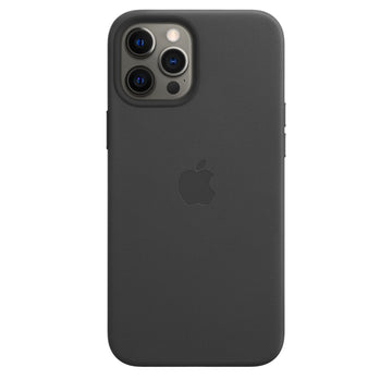Husa Piele Naturala Apple pt. iPhone 12 Pro Max Black - MHKM3ZM/A MagSafe Originala Resigilat - 194252168530 - 1
