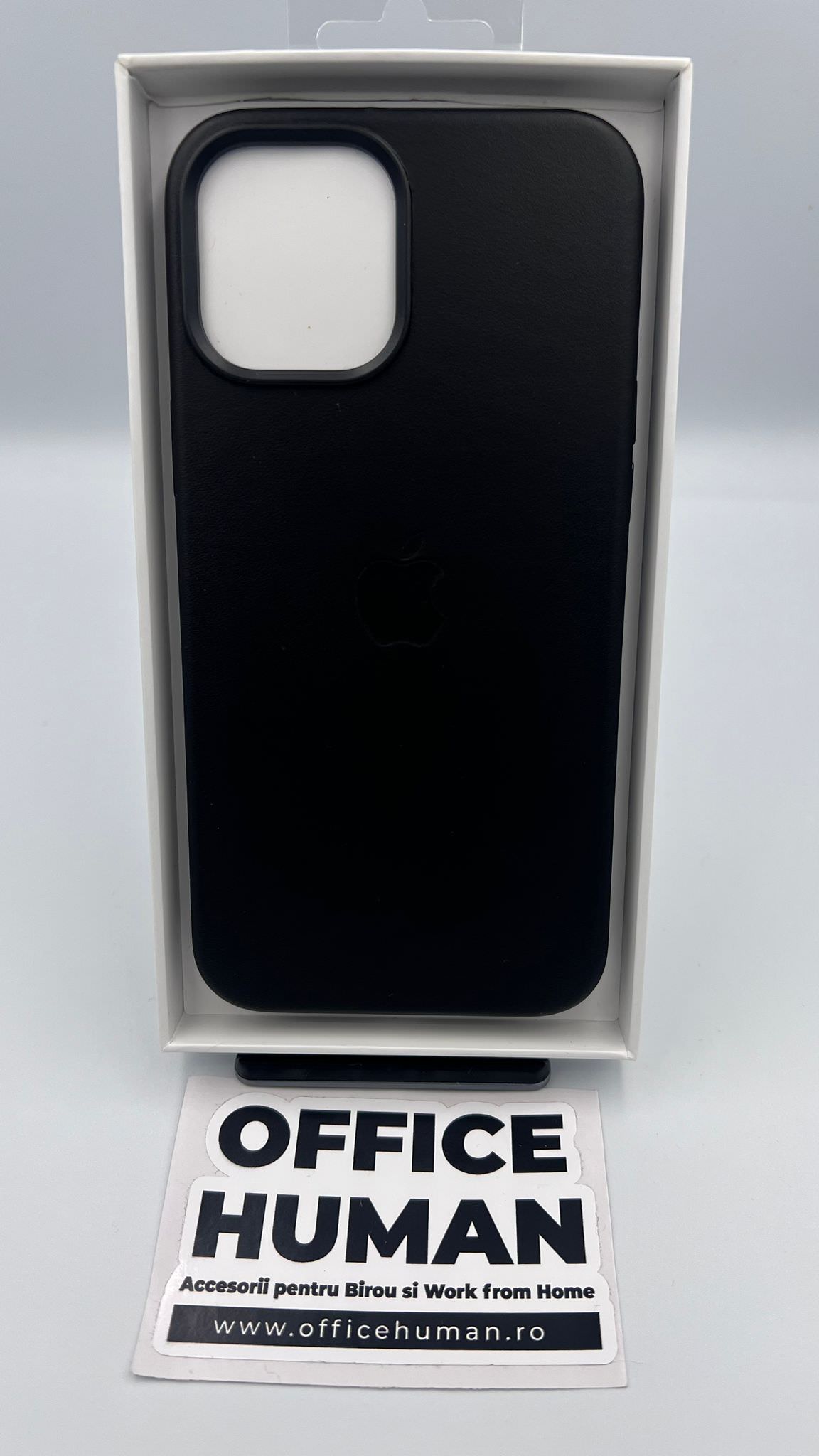 Husa Piele Naturala Apple pt. iPhone 12 Pro Max Black - MHKM3ZM/A MagSafe Originala Resigilat - 194252168530 - 6