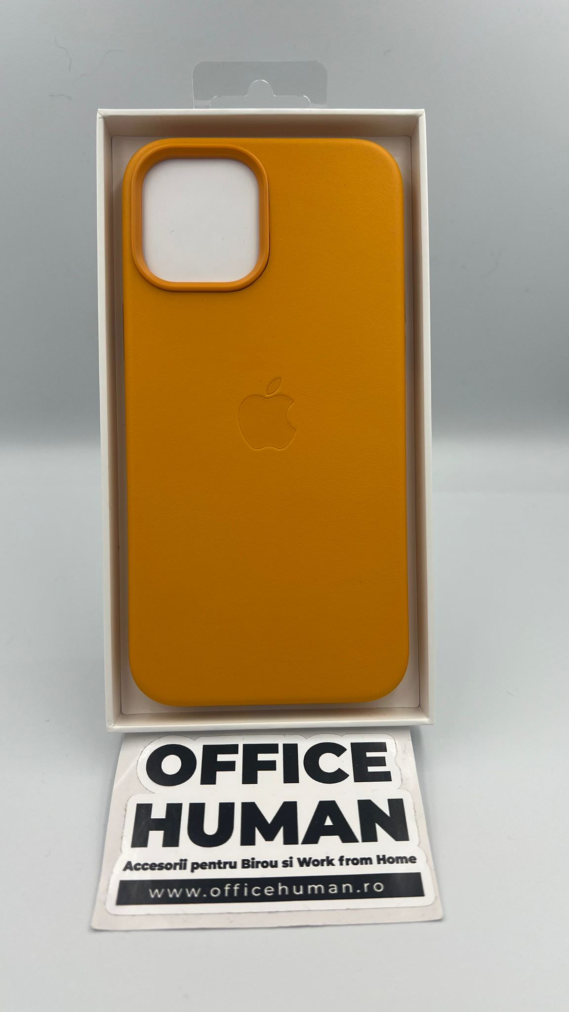 Husa Piele Naturala Apple pt. iPhone 12 Pro Max California Poppy - MHKH3ZM/A MagSafe Originala Resigilat - 194252168370 - 5