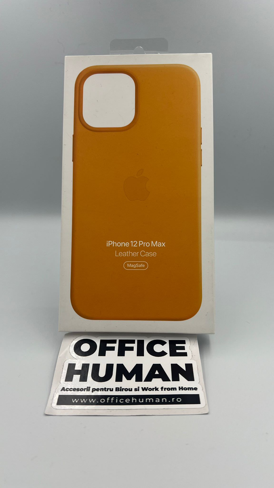 Husa Piele Naturala Apple pt. iPhone 12 Pro Max California Poppy - MHKH3ZM/A MagSafe Originala Resigilat - 194252168370 - 4