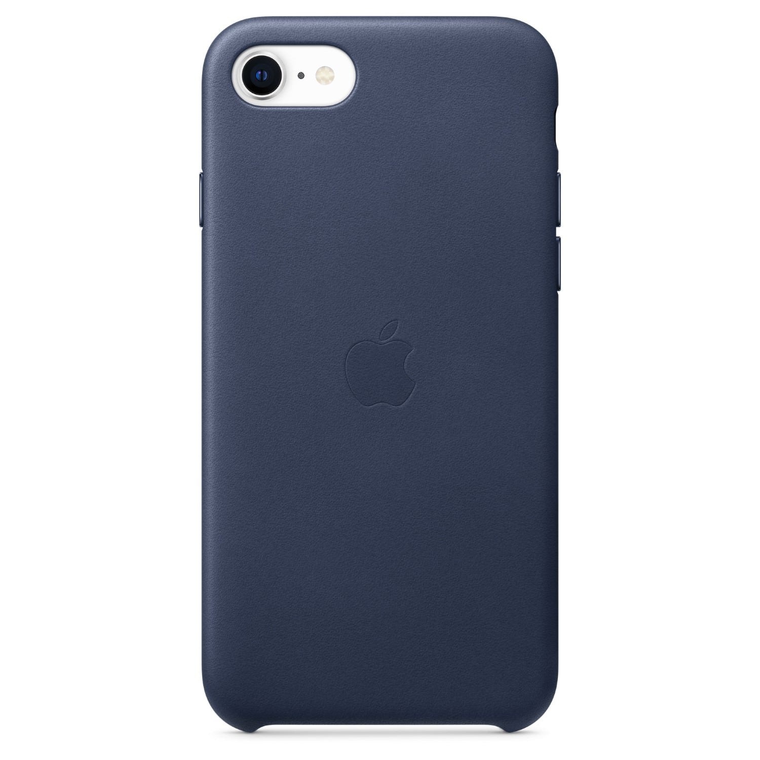 Husa Piele Naturala Apple pt. iPhone SE 2022 / 2020 / 8 / 7 Midnight Blue - MMY32ZM/A Originala Resigilat - 2