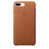 Husa Piele Naturala Apple pt. iPhone 8 Plus / 7 Plus, Saddle Brown - MQHK2ZE/A, Originala