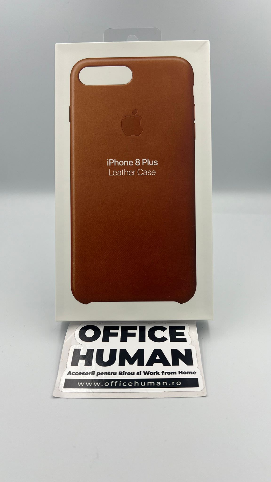 Husa Piele Naturala Apple pt. iPhone 8 Plus / 7 Saddle Brown - MQHK2ZE/A Originala Resigilat - MQHK2ZE/A-A - 190198813534 - 4