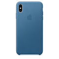 Husa Piele Naturala Apple pt. iPhone XS Max Cape Cod Blue - MTEW2ZM/A, Originala
