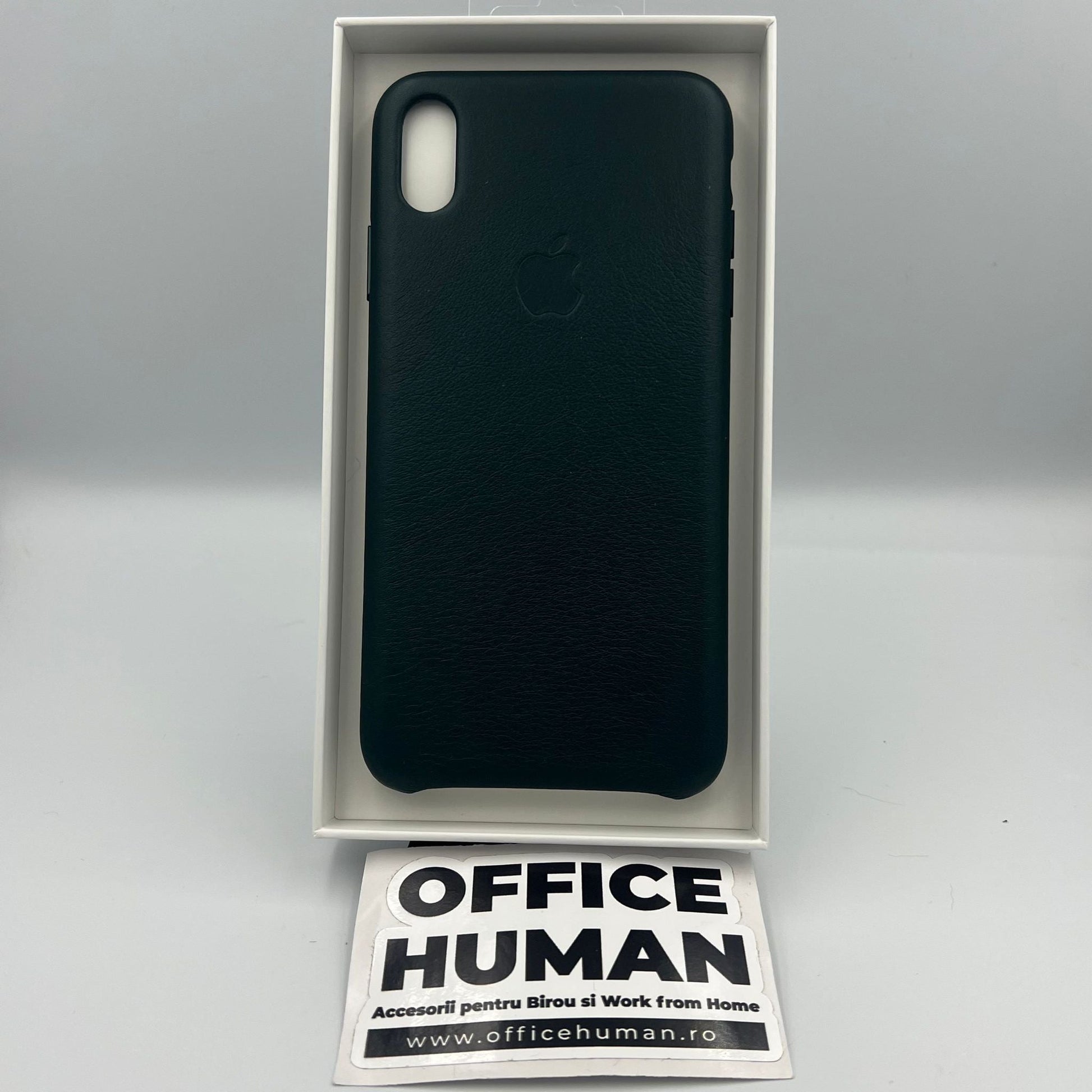 Husa Piele Naturala Apple pt. iPhone XS Max Forest Green - MTEV2ZM/A Originala - 190198802743 - 5
