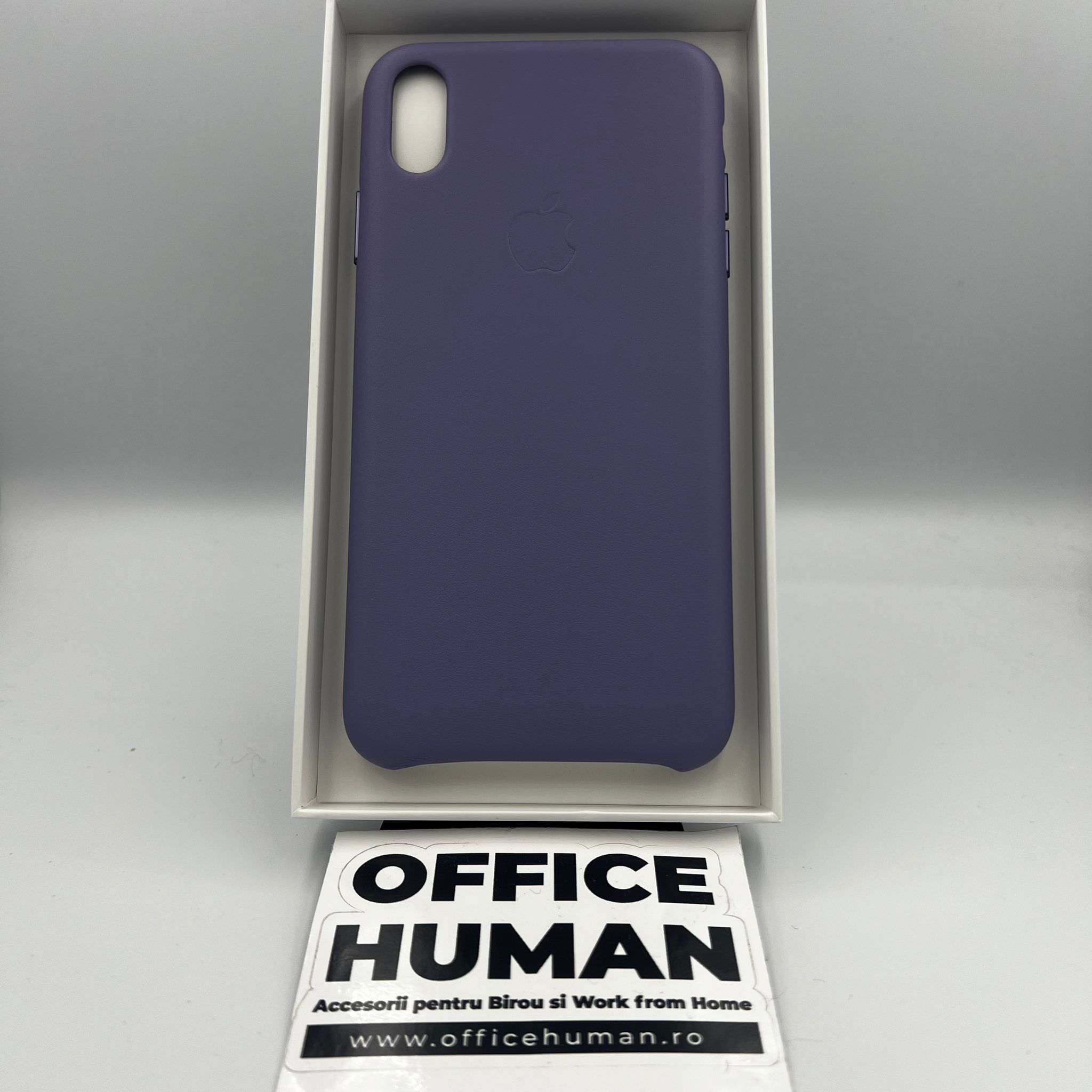 Husa Piele Naturala Apple pt. iPhone XS Max Lilac - MVH02ZM/A Originala 190199120594 4