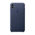 Husa Piele Naturala Apple pt. iPhone XS Max, Midnight Blue - MRWU2ZM/A, Originala