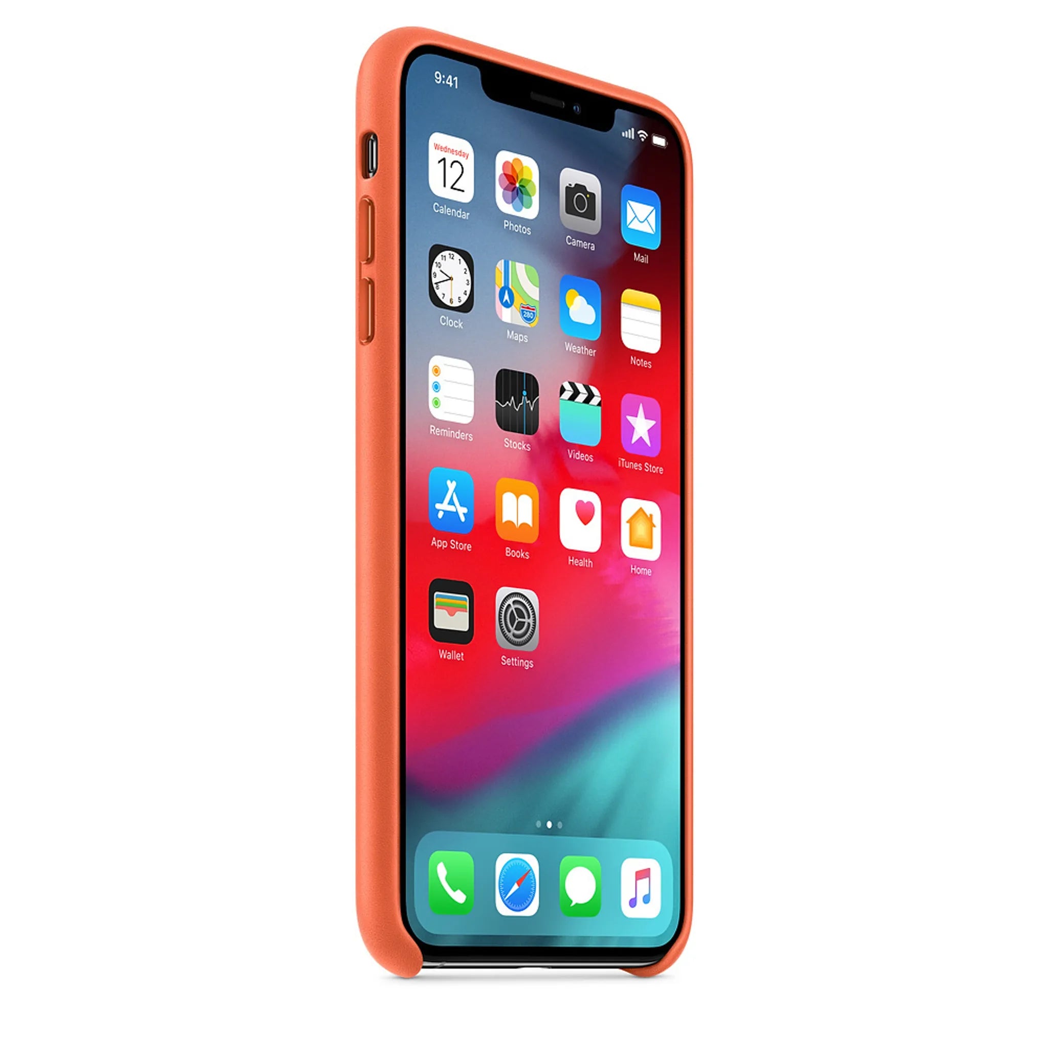 Husa Piele Naturala Apple pt. iPhone XS Max Sunset - MVFY2ZM/A Originala - 190199120556 - 3