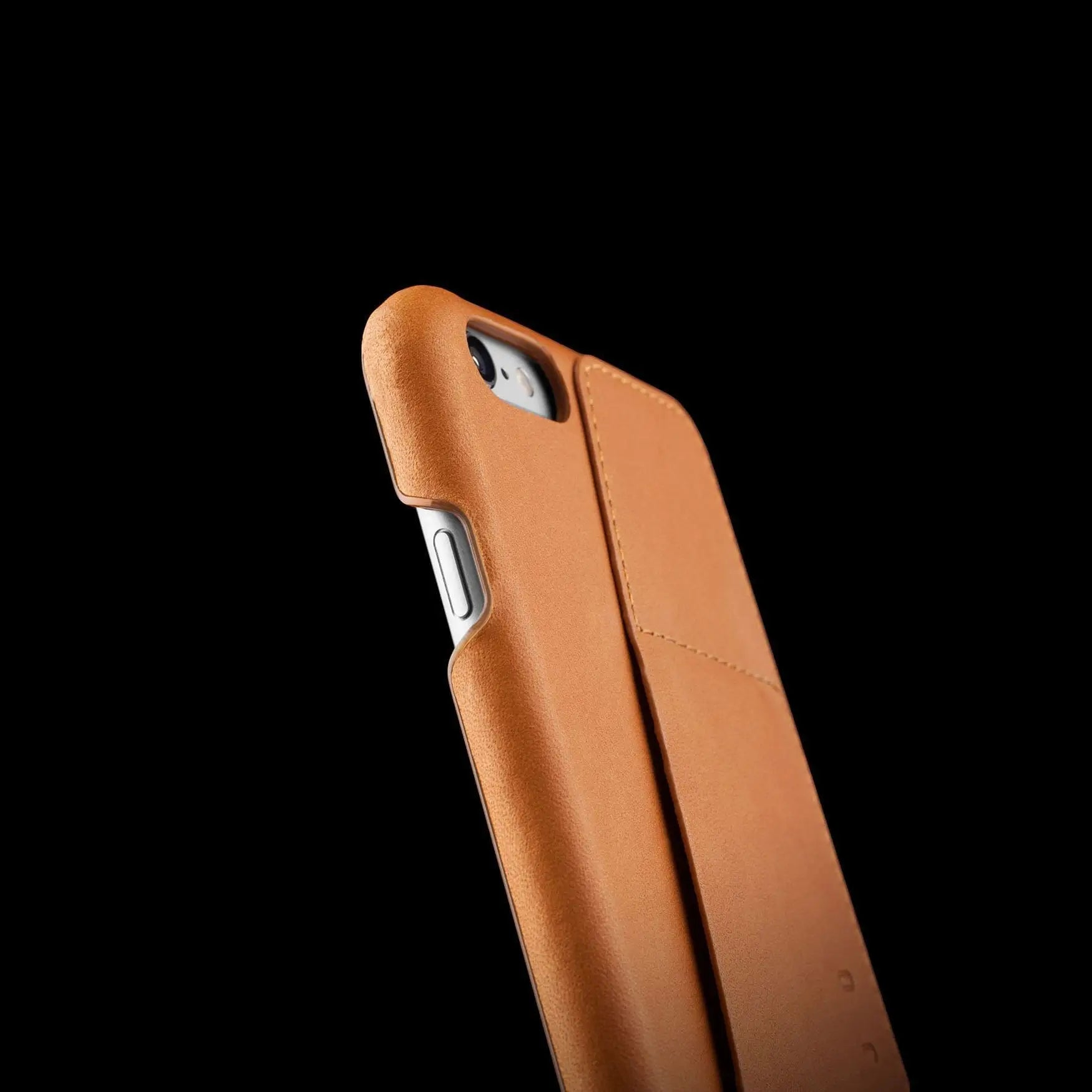 Husa Piele Naturala cu Buzunar Card 80° Mujjo - iPhone 6(s) Plus - MUJJO-SL-084-TN - 8718546170980 - 2