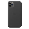 Husa Piele Naturala Folio Apple pt. iPhone 11 Pro Max, Black - MX082ZM/A, Originala