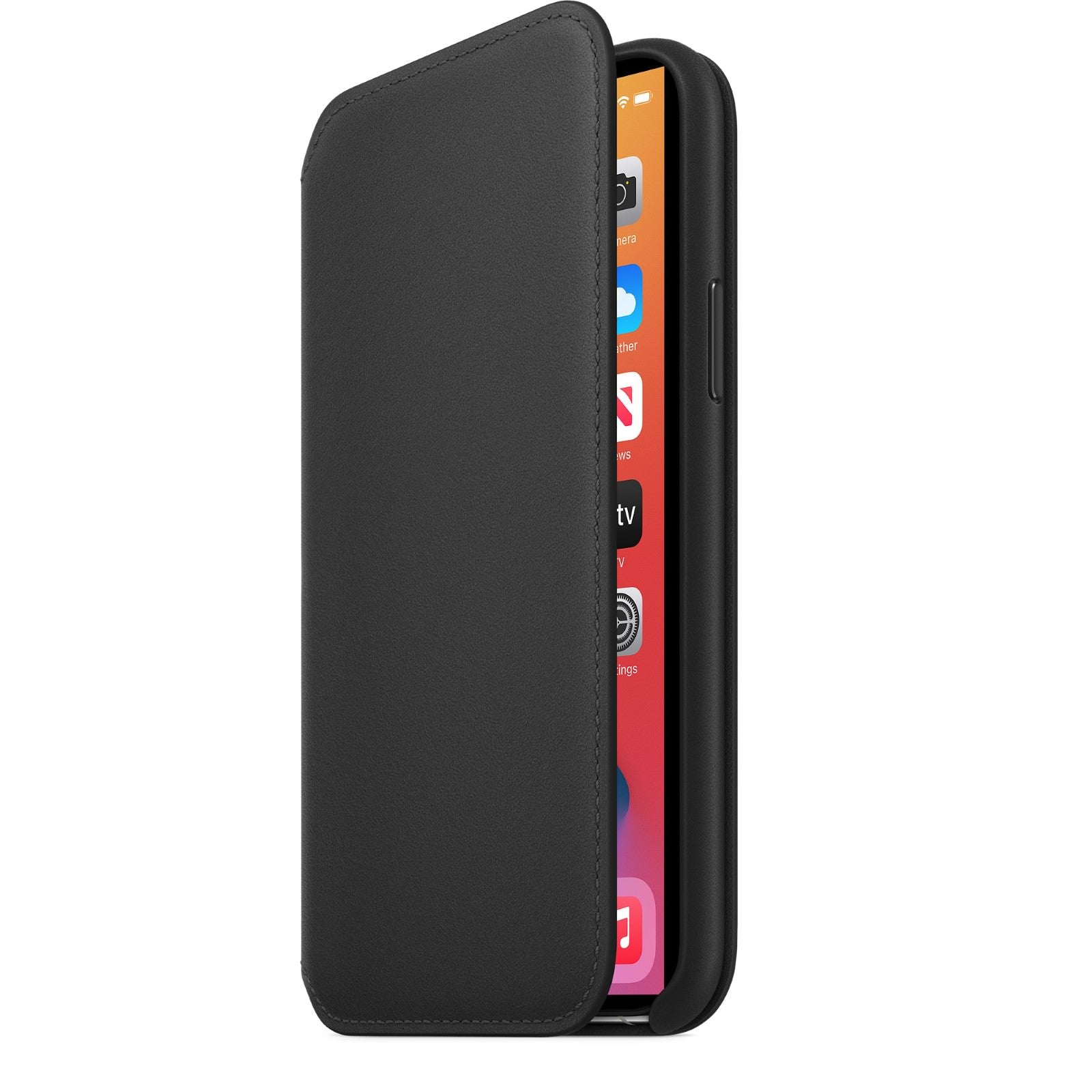 Husa Piele Naturala Folio Apple pt. iPhone 11 Pro Black - MX062ZM/A Originala Resigilat - MX062ZM/A-U - 190199288379 - 2