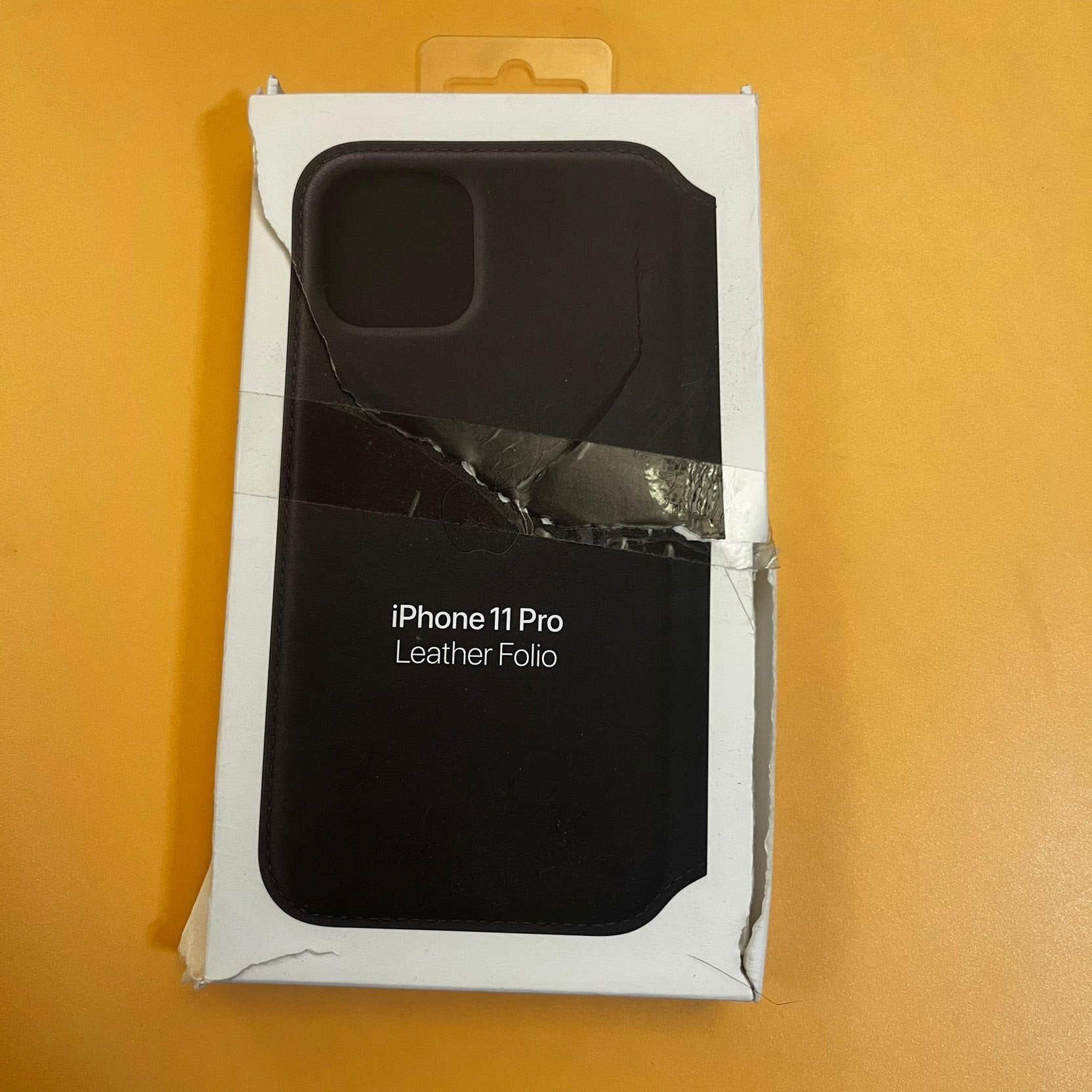 Husa Piele Naturala Folio Apple pt. iPhone 11 Pro Black - MX062ZM/A Originala Resigilat - MX062ZM/A-U - 190199288379 - 7