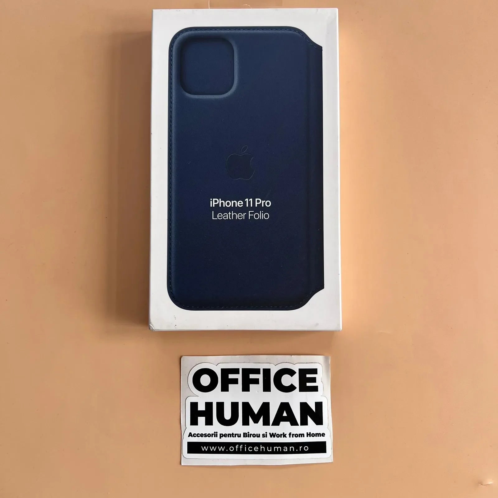 Husa Piele Naturala Folio Apple pt. iPhone 11 Pro Deep Sea Blue - MY1L2ZM/A Originala Resigilat - MY1L2ZM/A-A - 190199651364 - 7