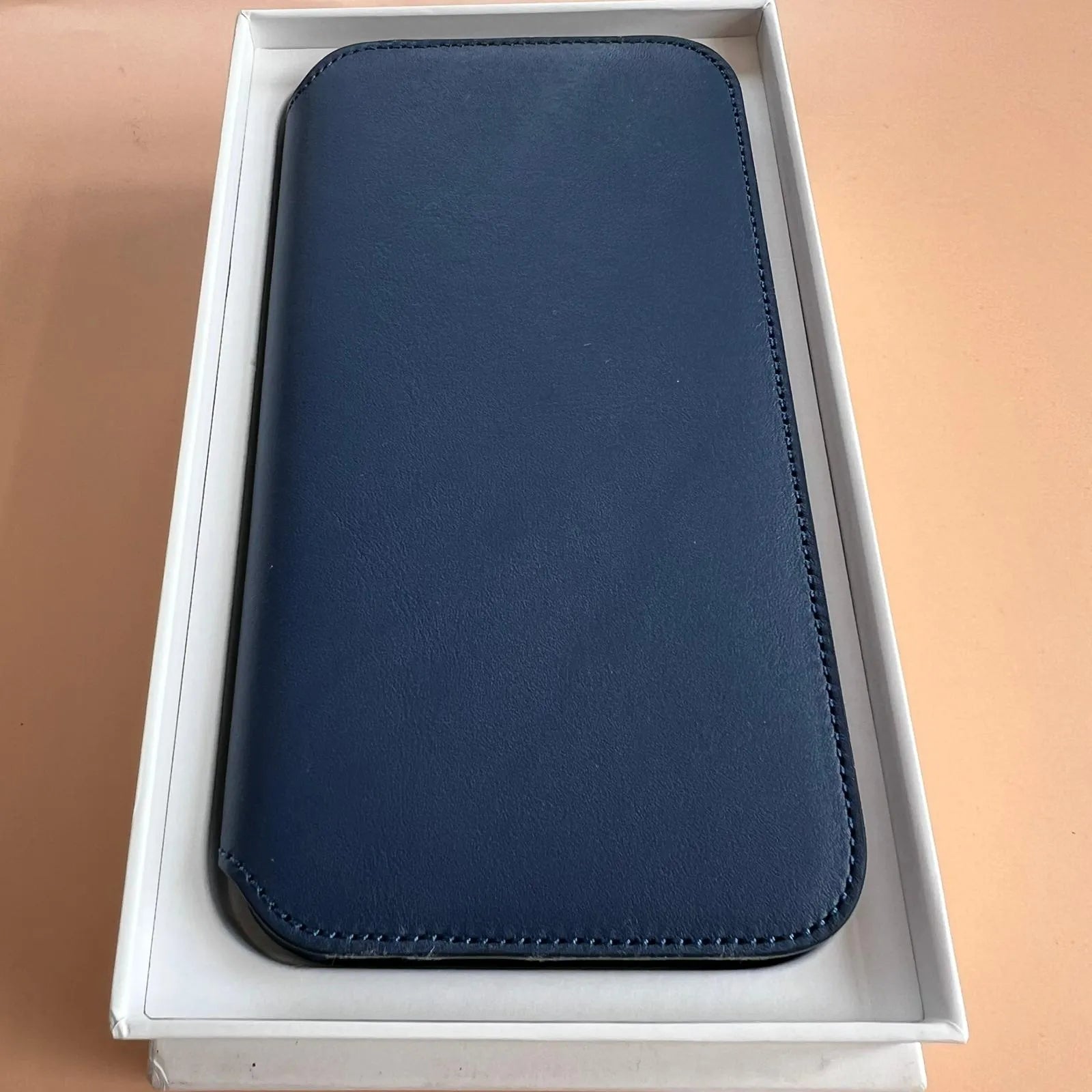 Husa Piele Naturala Folio Apple pt. iPhone 11 Pro Deep Sea Blue - MY1L2ZM/A Originala Resigilat - MY1L2ZM/A-A - 190199651364 - 9