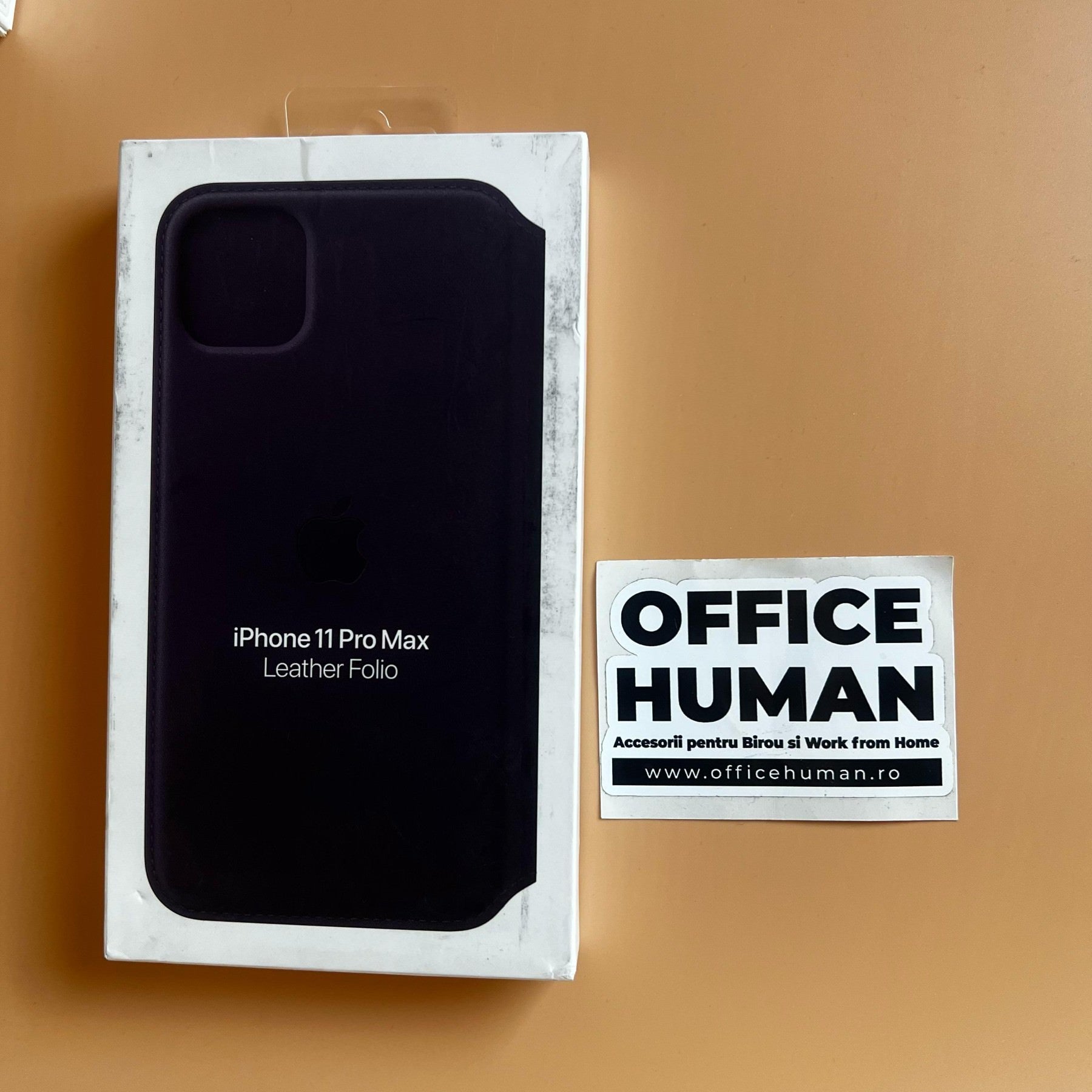 Husa Piele Naturala Folio Apple pt. iPhone 11 Pro Max Aubergine - MX092ZM/A Originala Resigilat - MX092ZM/A-A - 190199288454 - 7