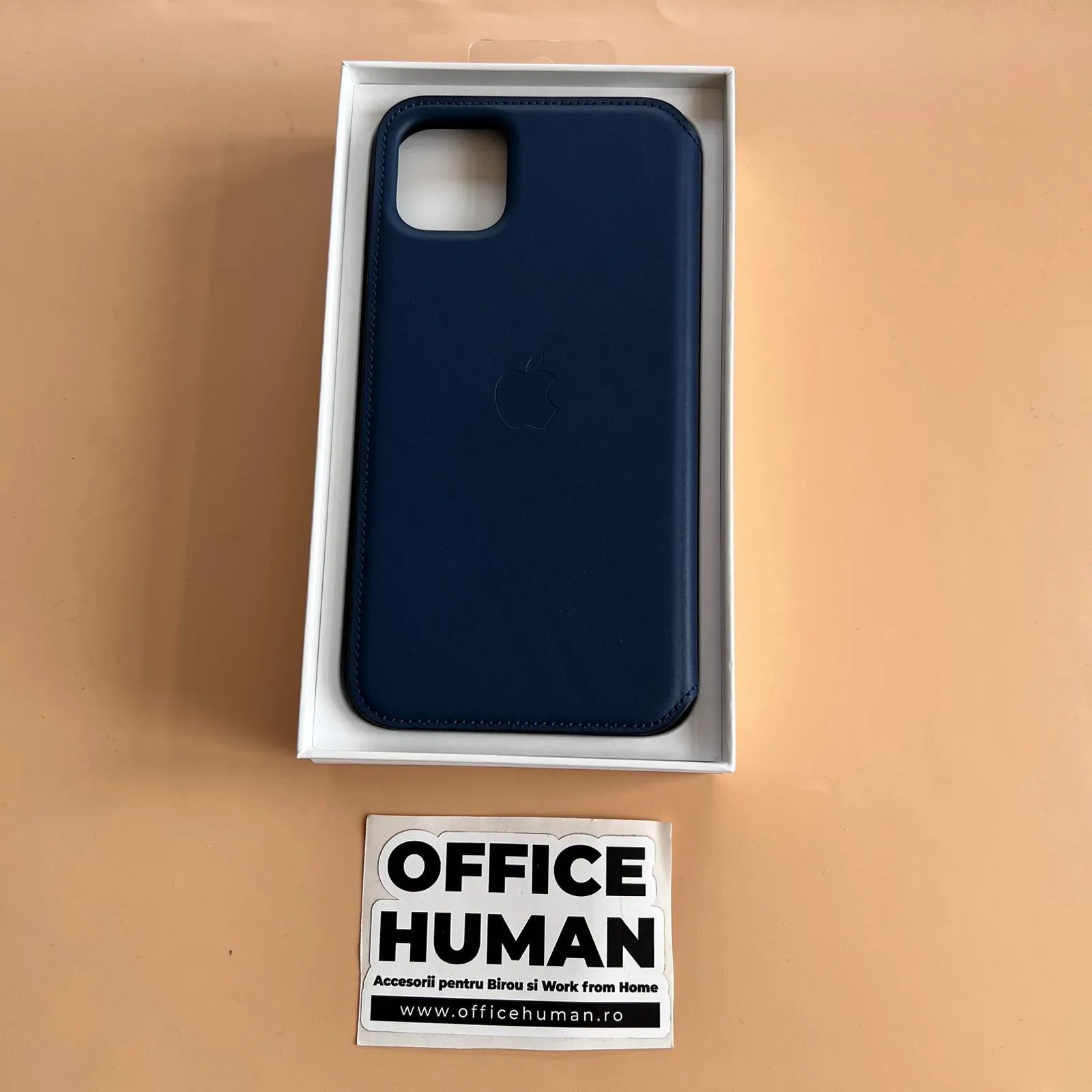 Husa Piele Naturala Folio Apple pt iPhone 11 Pro Max Deep Sea Blue - MY1P2ZM/A Originala Resigilat - MY1P2ZM/A-A - 190199651456 - 8