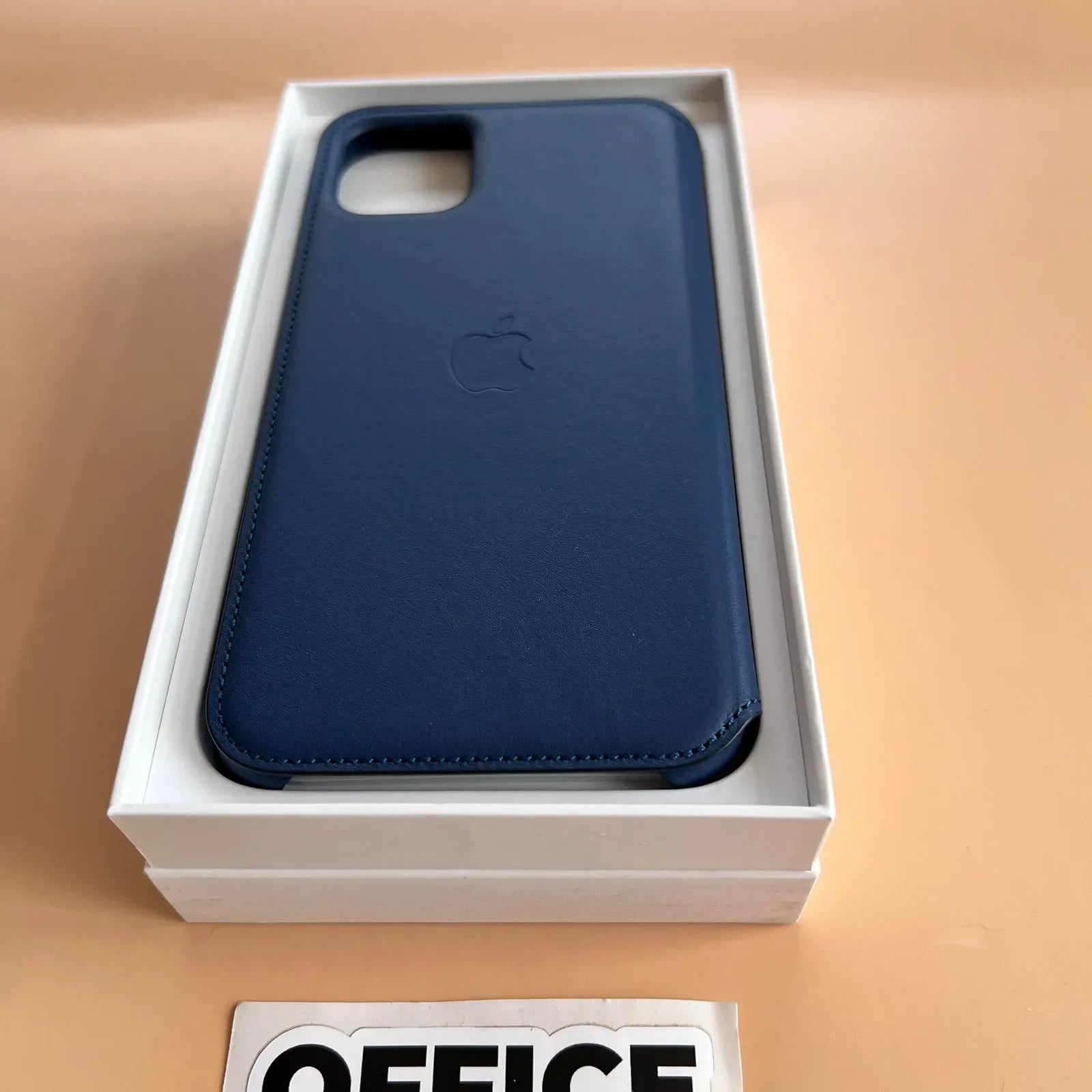Husa Piele Naturala Folio Apple pt iPhone 11 Pro Max Deep Sea Blue - MY1P2ZM/A Originala Resigilat - MY1P2ZM/A-A - 190199651456 - 9