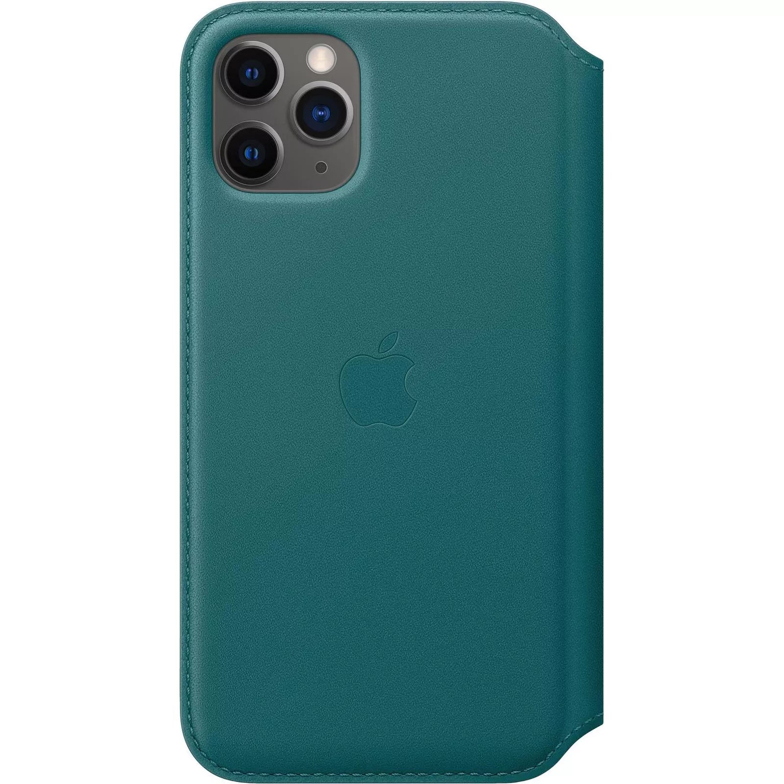 Husa Piele Naturala Folio Apple pt. iPhone 11 Pro Peacock - MY1M2ZM/A Originala - 190199651395 - 2
