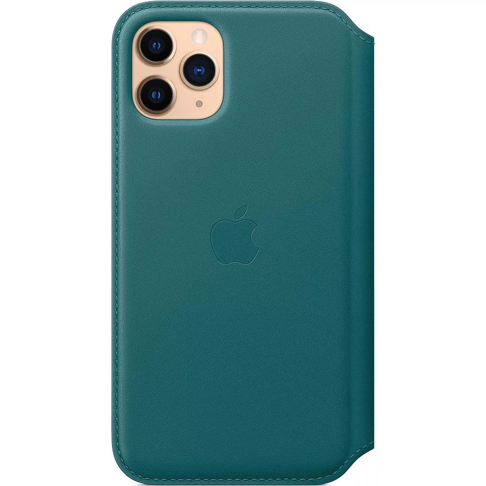 Husa Piele Naturala Folio Apple pt. iPhone 11 Pro Peacock - MY1M2ZM/A Originala - 190199651395 - 4