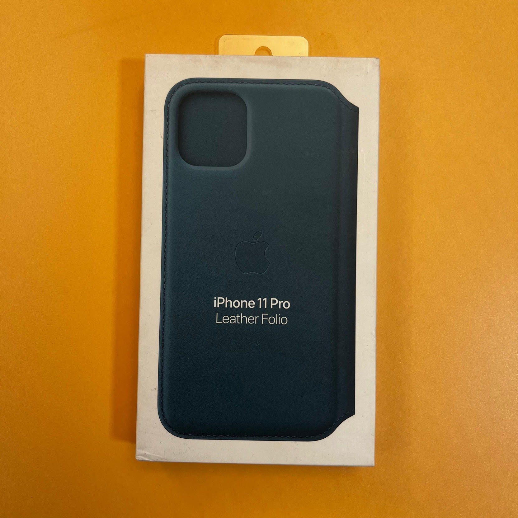 Husa Piele Naturala Folio Apple pt. iPhone 11 Pro Peacock - MY1M2ZM/A Originala - 190199651395 - 5